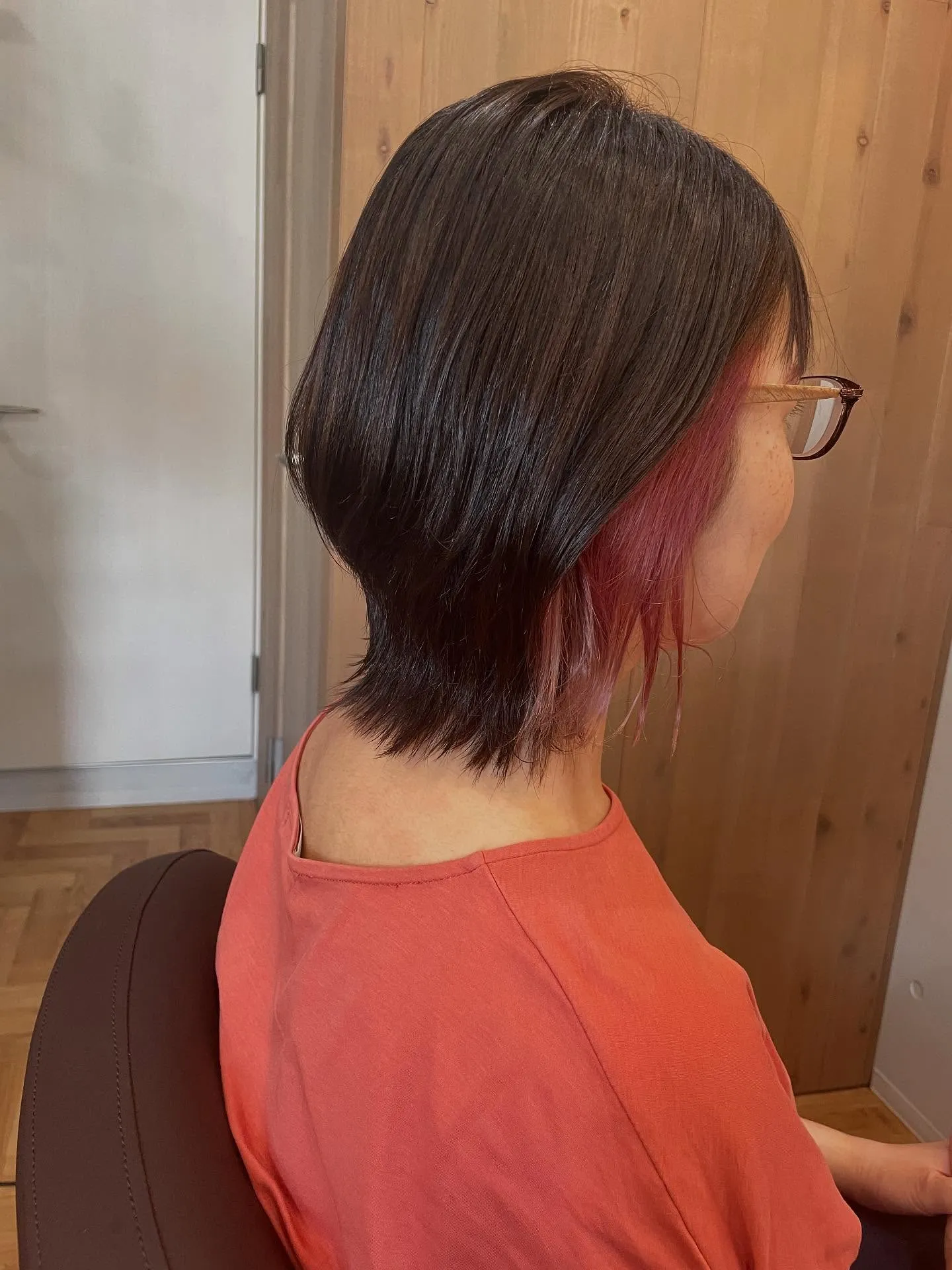 人気のインナーカラーピンクヘアです✨