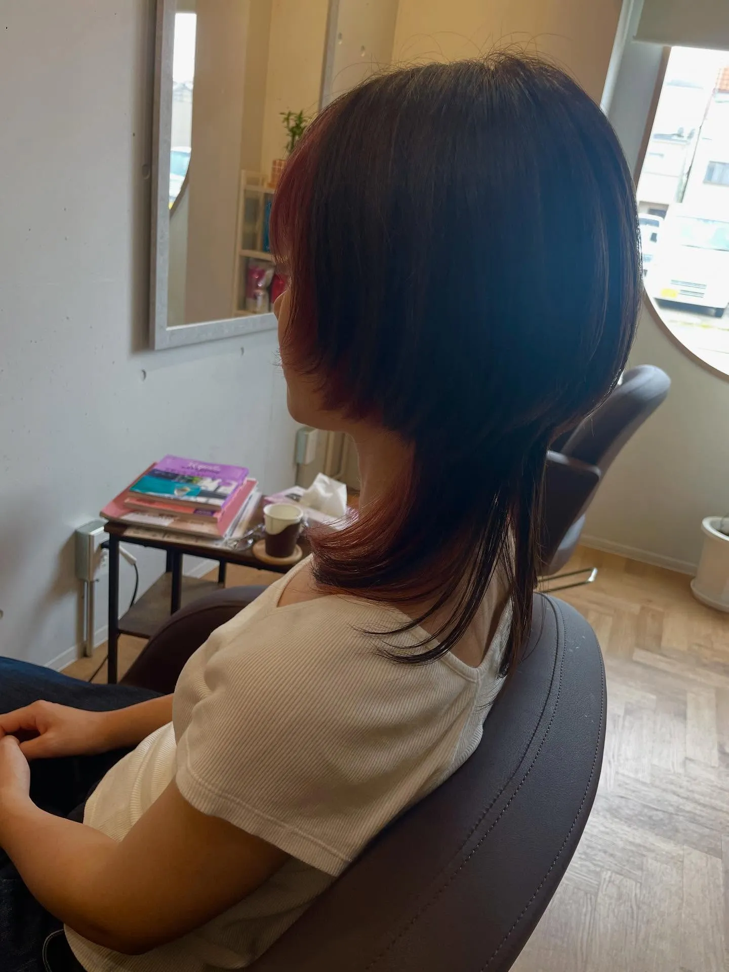 可愛いウルフのフェイスフレーミングスタイルです✨