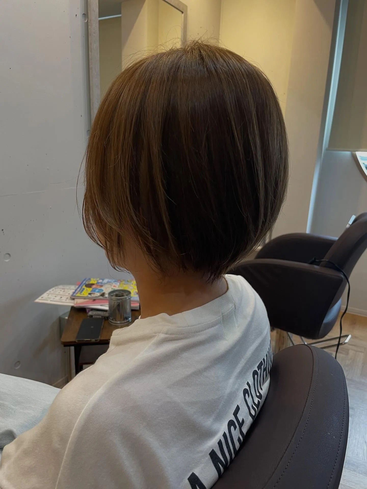 ショート過ぎず、丸みを残した可愛いショートボブです✨