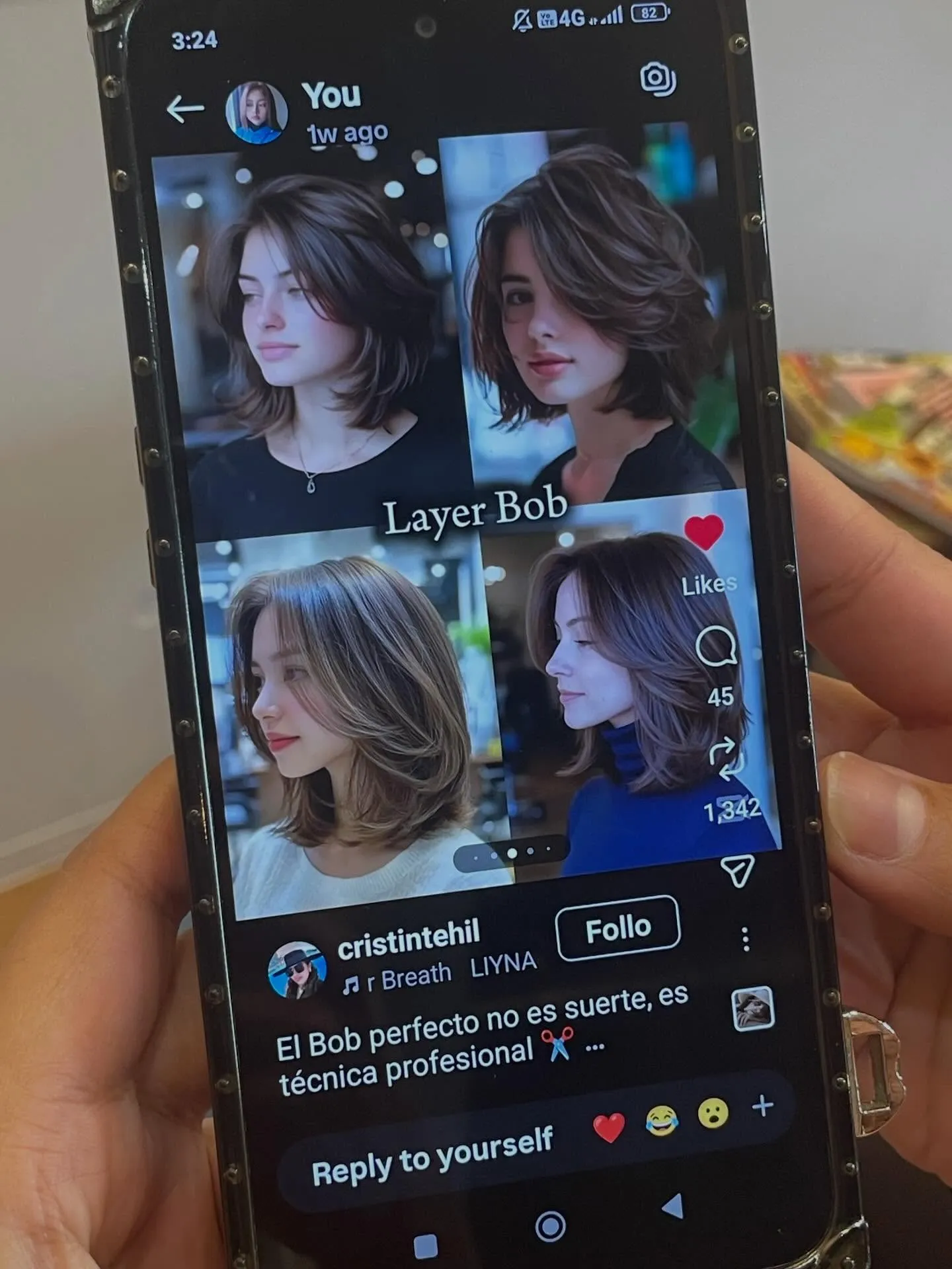 重さも残しつつ流れるレイヤーボブスタイルです✨